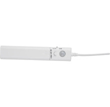 Witte led-onderbouwlamp met bewegingsmelder en netsnoer