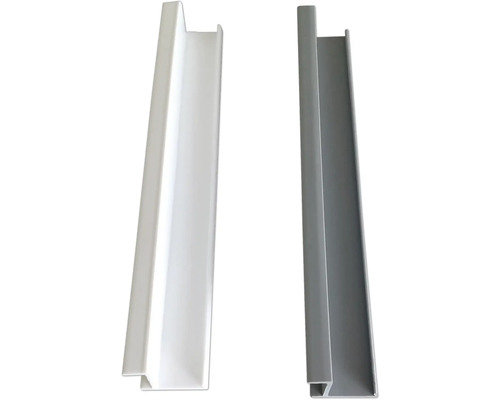 Twee verschillend gevormde, langwerpige profielen