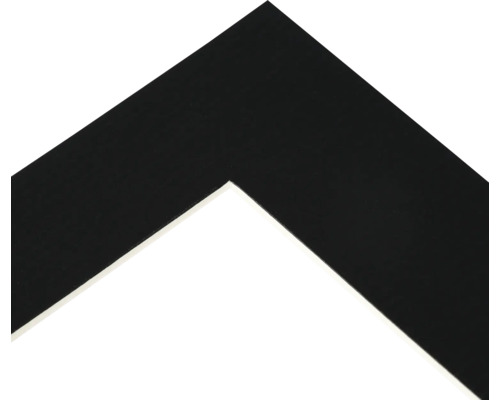 Detail van een zwarte fotolijst