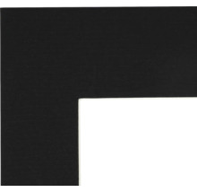 Uitsnede van een zwarte fotolijst