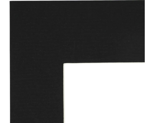 Uitsnede van een zwarte fotolijst