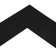 Uitsnede van een zwarte fotolijst