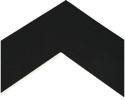 Uitsnede van een zwarte fotolijst