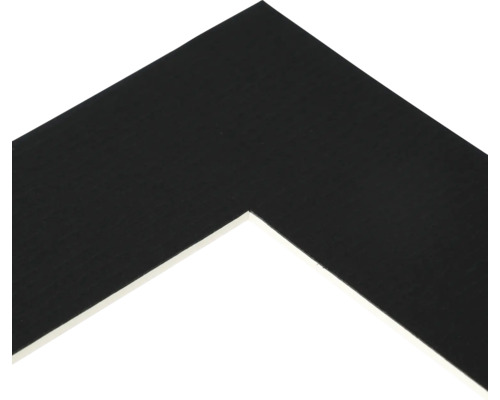 Detailopname van een zwarte fotolijst