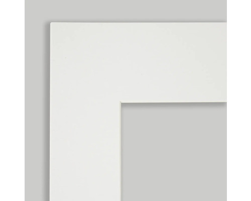 Uitsnede van een witte fotolijst