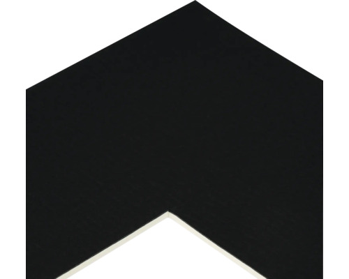 Hoek van een zwarte fotolijst