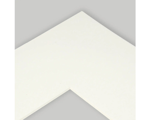 Uitsnede van een wit fotolijstprofiel