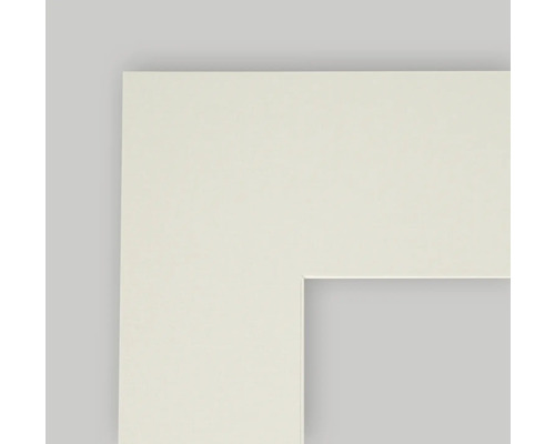 Uitsnede van een wit fotolijstprofiel