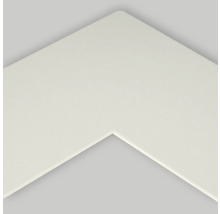 Detailaanzicht van een wit fotolijstprofiel