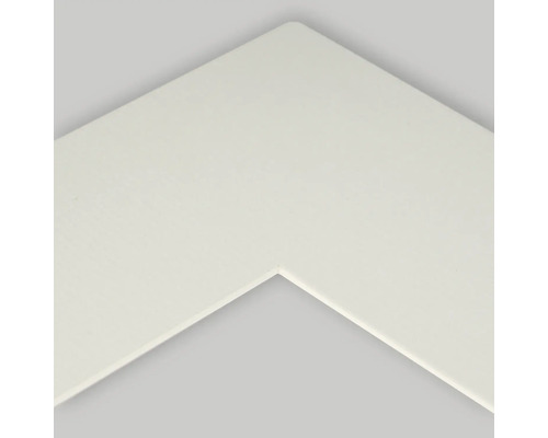 Detailaanzicht van een wit fotolijstprofiel