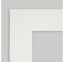 Detailopname van een wit fotolijstprofiel