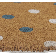 Kokosvezel deurmat met stippenpatroon