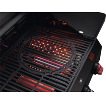 Interieur van een gasbarbecue met grillrooster