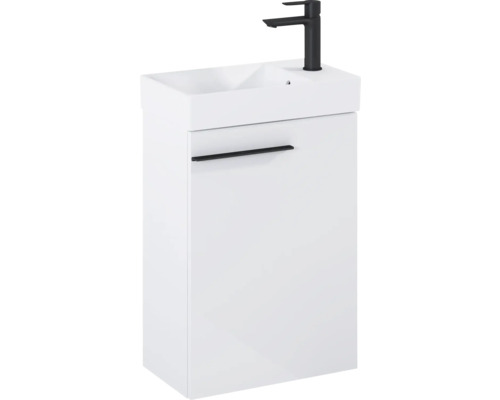 Wastafel met onderkast en kraan voor de badkamer