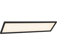 Rechthoekige LED-plafondlamp met zwart frame