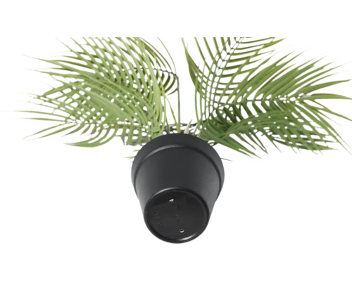 Kunstplant in pot, detail van bovenaf