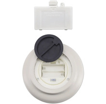 Batterijcompartiment met afdekking voor een lamp