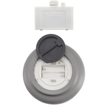 Batterijcompartiment van een lamp, geopend