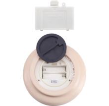 Batterijcompartiment van een lamp met deksel open