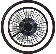 Plafondventilator met verlichting en beschermrooster
