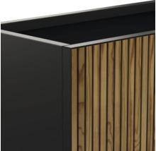 Bloembak met houten structuur