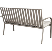 Tuinbank met metalen frame en zitkussen