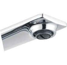 Chromen kraan met uitloop