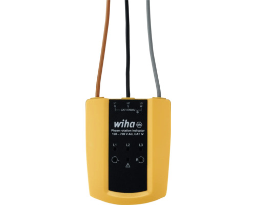 Wiha fasenvolgorde-indicator voor het weergeven van de draairichting in het wisselstroombereik