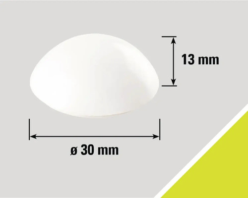 Afdekking, 30 mm diameter, 13 mm hoogte