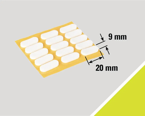 Pak meubelglijders, zelfklevend, 20 x 9 millimeter