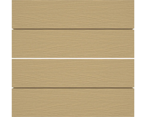 Houten gevelbekleding van vier planken