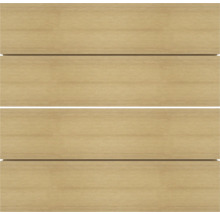 Vier houten panelen met mes- en groefverbinding