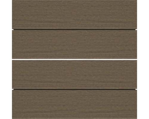 Terrasplanken van houtcomposiet in detail