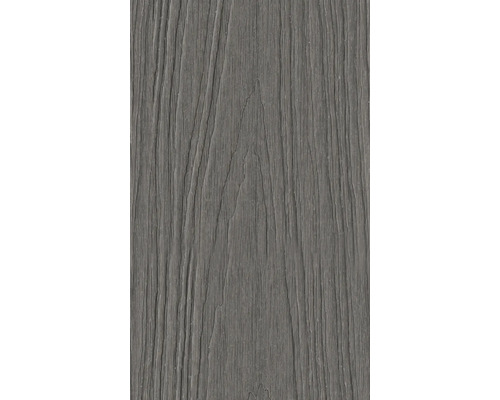 Close-up van een grijze terrasplank met houtstructuur