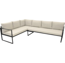 Tuinhoekbank met metalen frame en bekleding