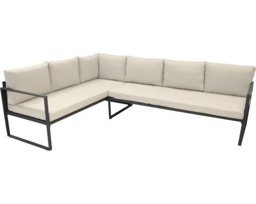 Tuinhoekbank met metalen frame en bekleding