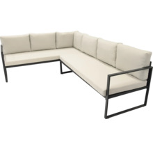 Hoekbank met kussens voor buiten