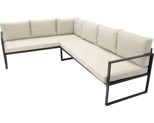 Hoekbank met kussens voor buiten
