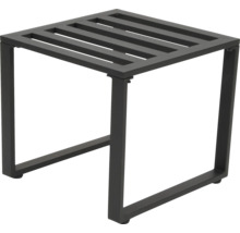 Metalen kruk met lattenbodem zitting