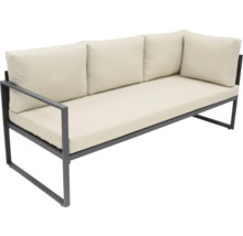 Zitbank met metalen frame en bekleding