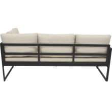 Tuinbank met metalen frame en kussens