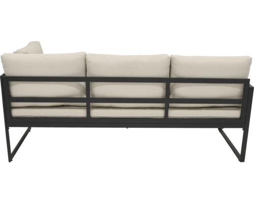 Tuinbank met metalen frame en kussens