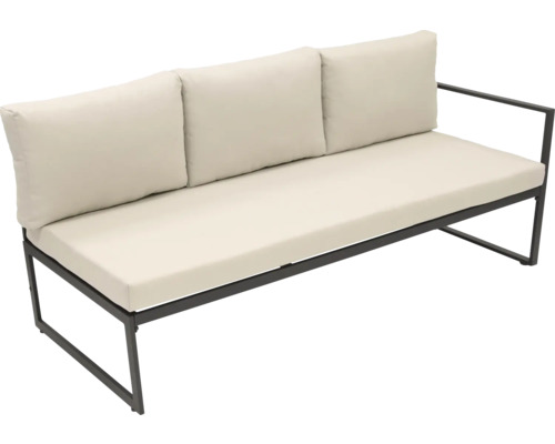 Tuinbank met kussens en metalen frame