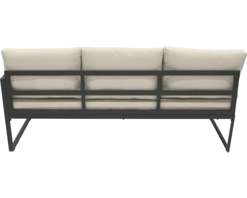 Tuinbank met metalen frame en kussens