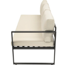 Tuinstoel met metalen frame en stoffering