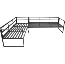 Hoekbedframe van metaal