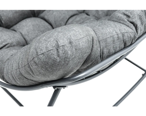 Detailopname van kussen zitting papasanstoel