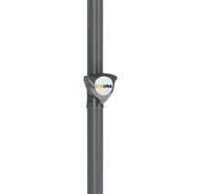SOLUNA logo op een buitenlamp