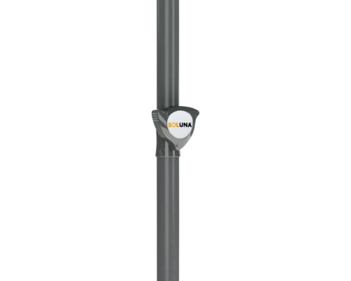 SOLUNA logo op een buitenlamp