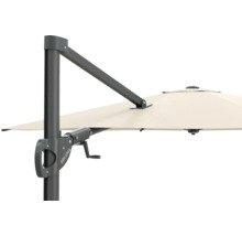 Detailopname van een Soluna parasol met slinger mechanisme